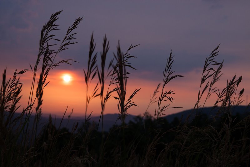 Click to view full screen - Blue Ridges and Golden Lights