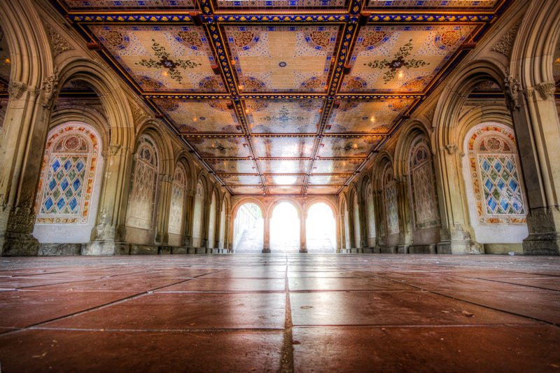 Click to view full screen - Alone at Bethesda Fountain