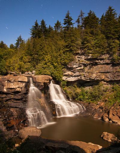 Click to view full screen - Star Trails and Waterfalls