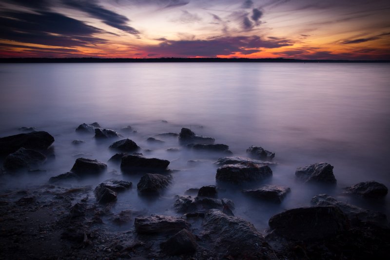 Click to view full screen - Sunset on Patterson Park